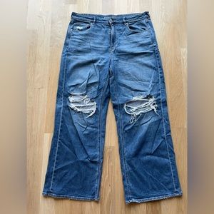 American Eagle wide leg jeans size 18